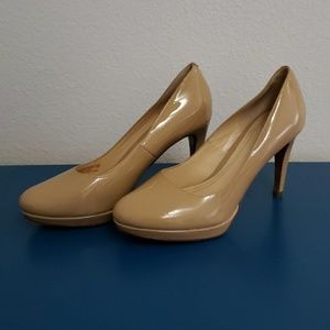 Cole Haan Nude Nike Air Patent Leather Pumps